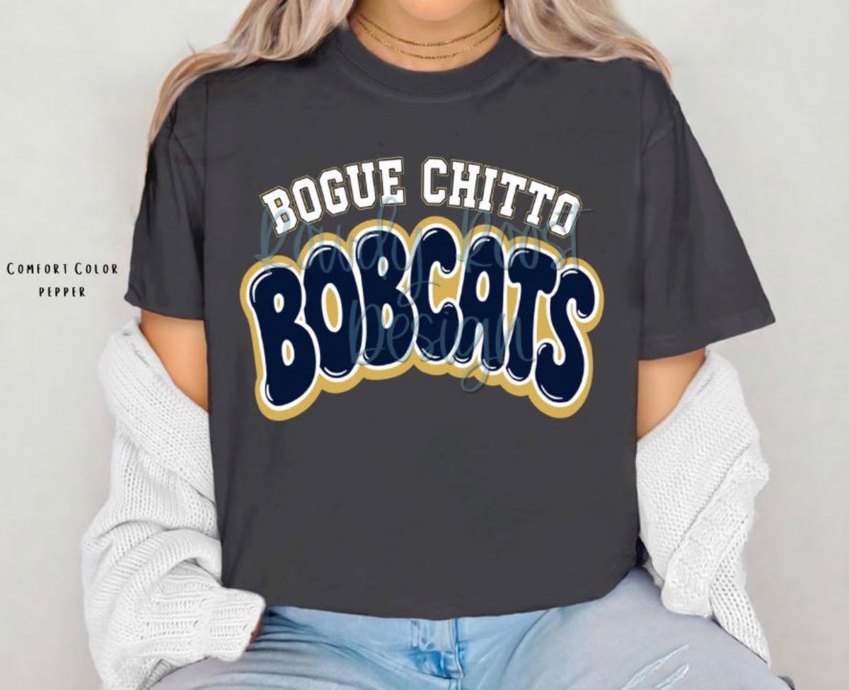 Bogue Chitto Bobcats Bubble Letters