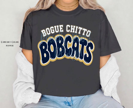 Bogue Chitto Bobcats Bubble Letters