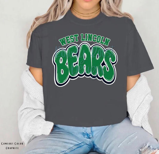 West Lincoln Bears Bubble Letters