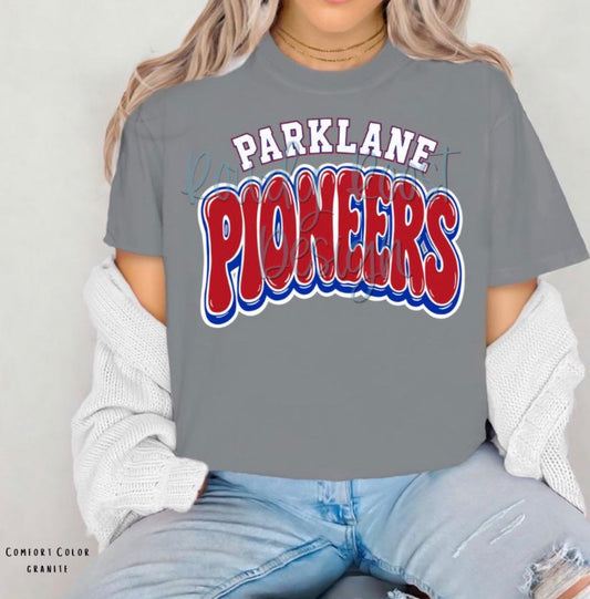 Parklane Pioneers Bubble Letters