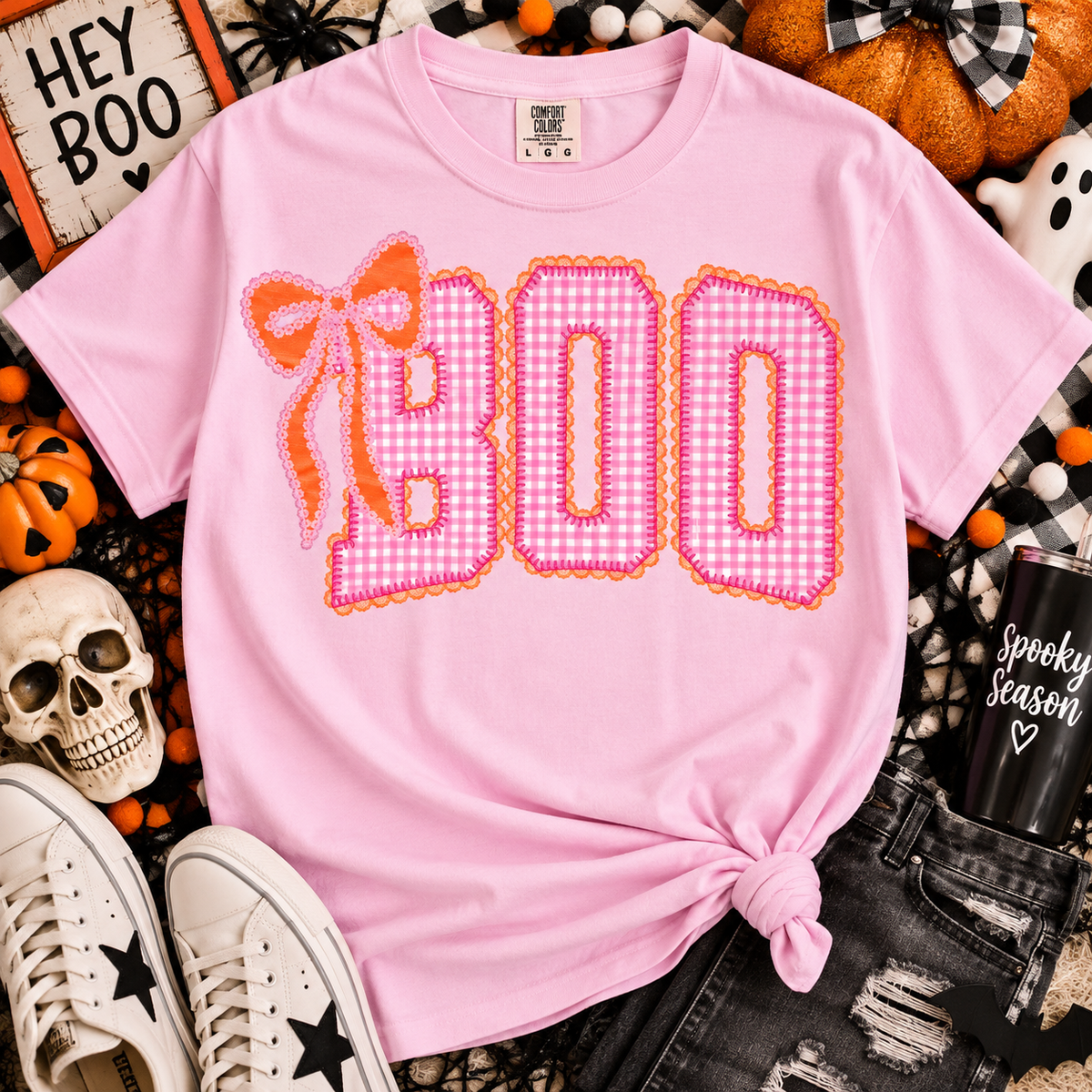 Boo Pink Gingham (Youth)
