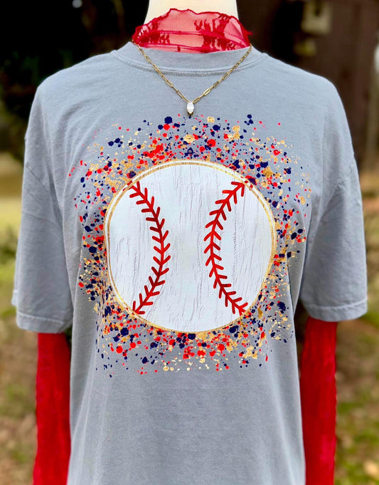 Baseball Paint Splatter