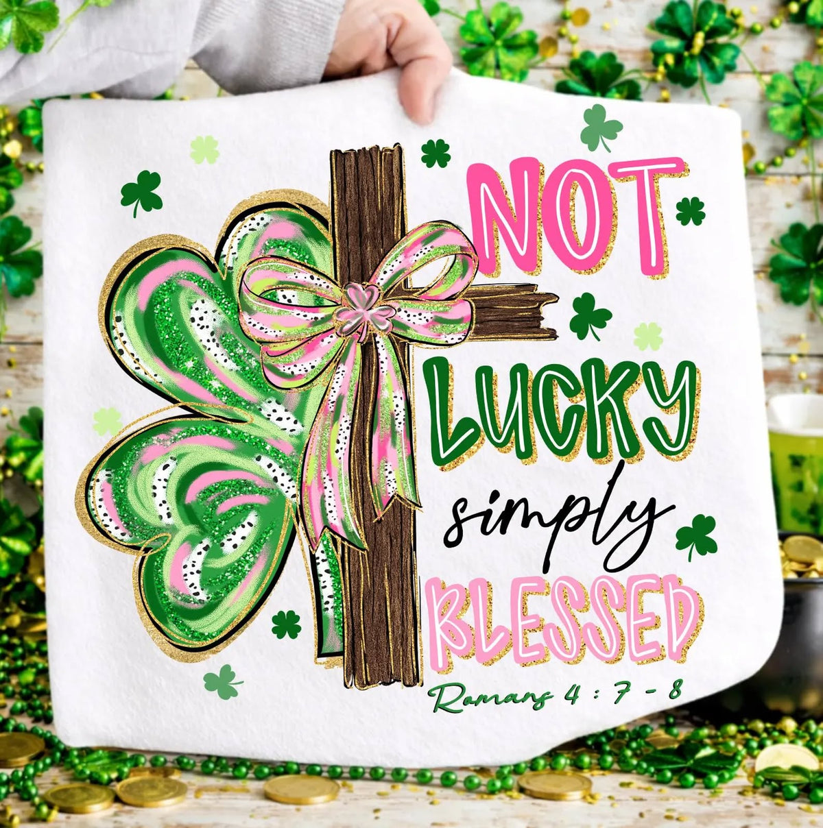 Not Lucky, Simply Blessed Cross