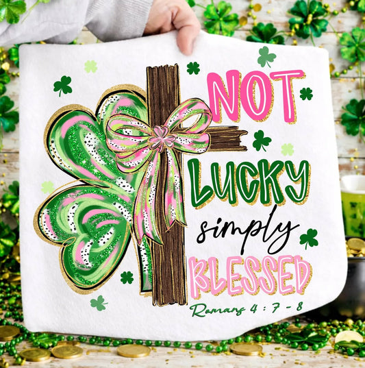 Not Lucky, Simply Blessed Cross