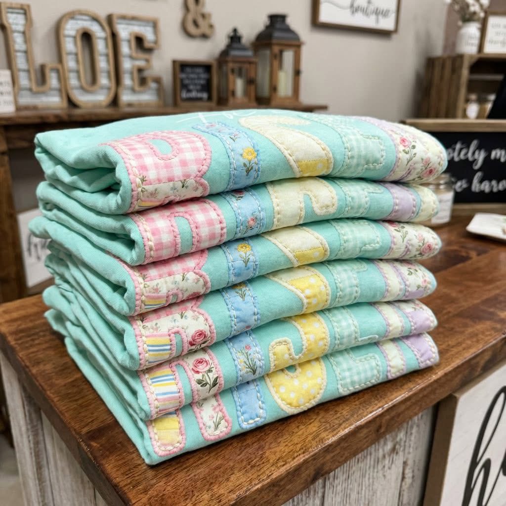 He Is Risen (Faux Quilting)
