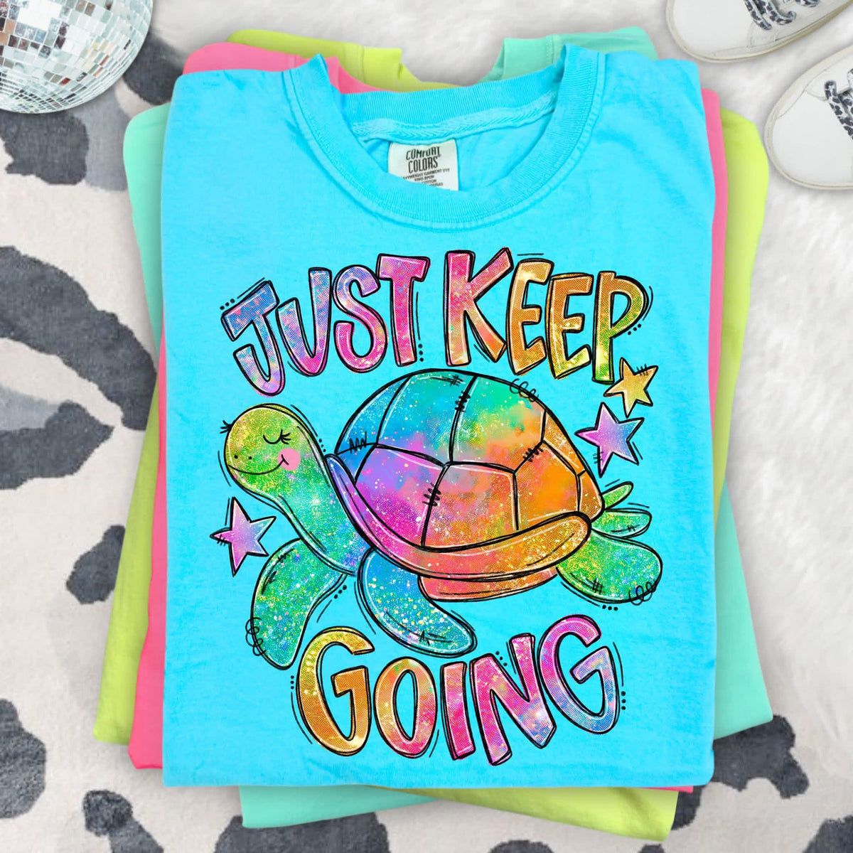 Just Keep Going Turtle (Tie Dye)