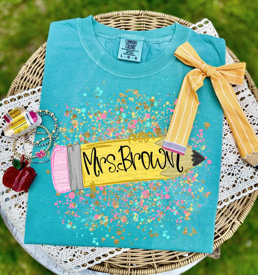 Pencil Paint Splatter (Back to School)