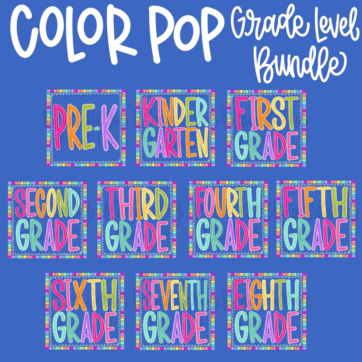 Color Pop Grades (Back to School) (Youth)