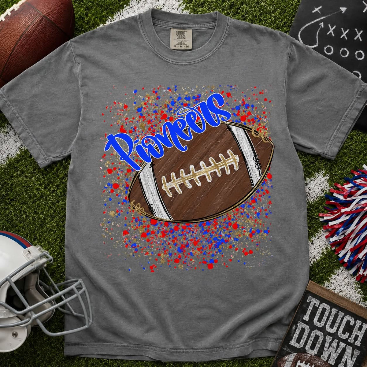 Pioneers Football Splatter