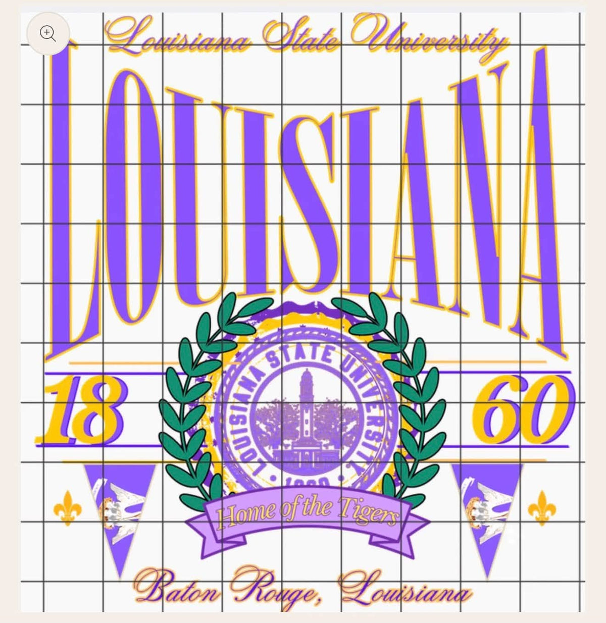 LSU Vintage College Game Day