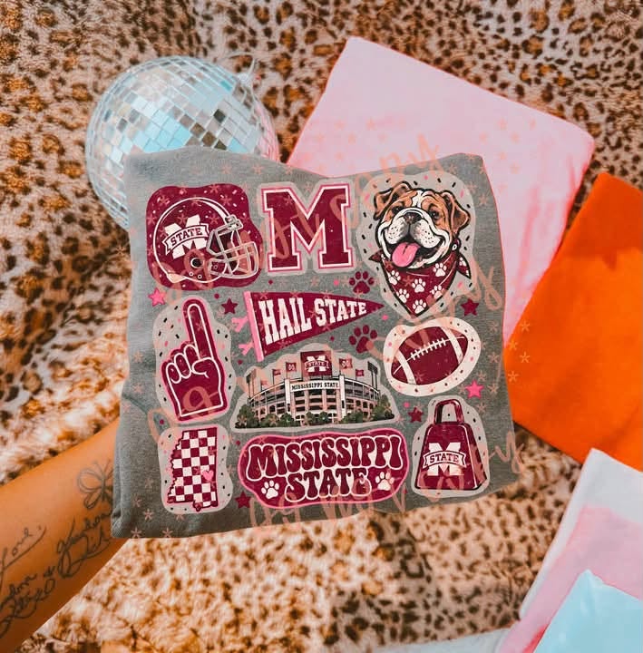 Mississippi State Doodle Collage (Youth)