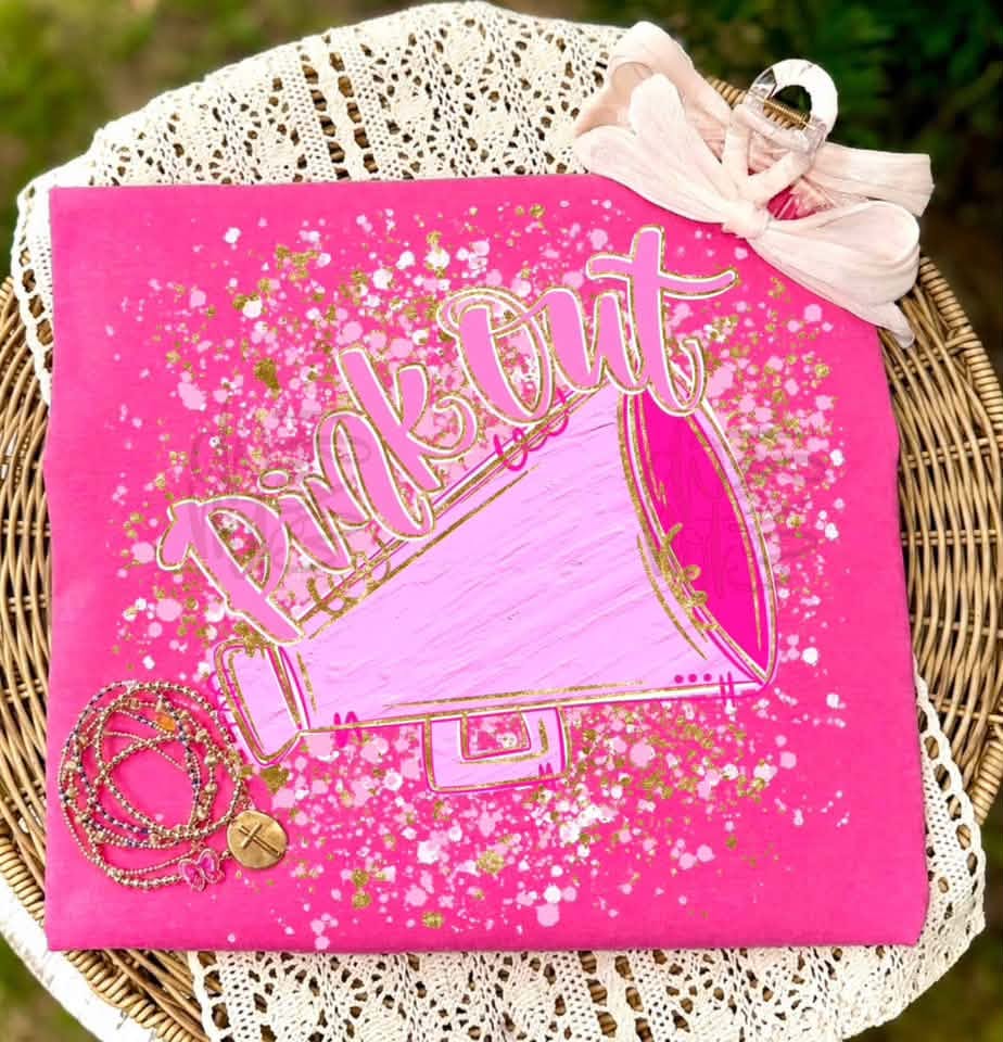 Pink Out Megaphone Splatter