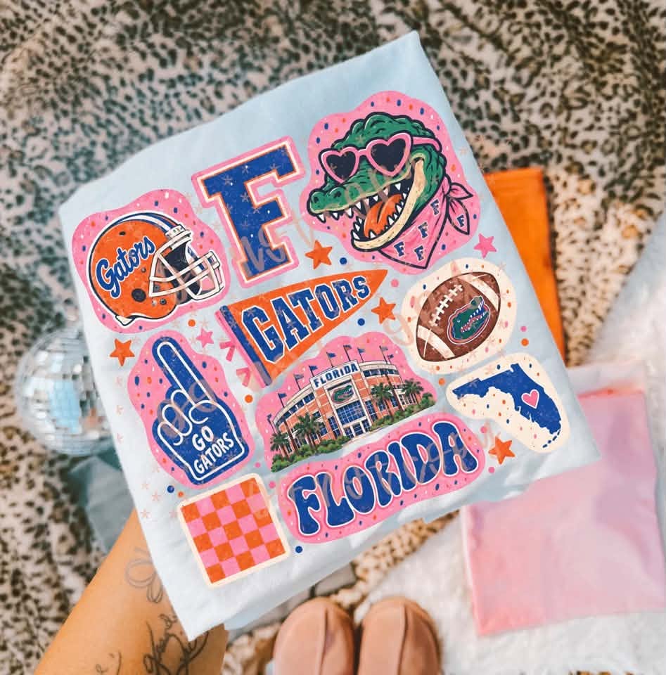 Florida Gators Doodle Collage