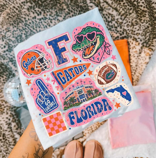 Florida Gators Doodle Collage