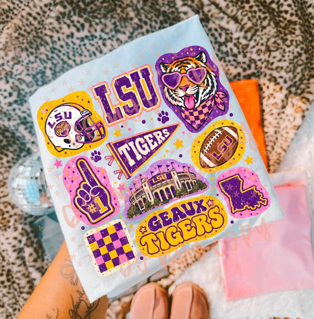 LSU Doodle Collage