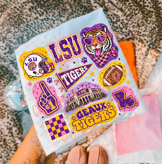 LSU Doodle Collage