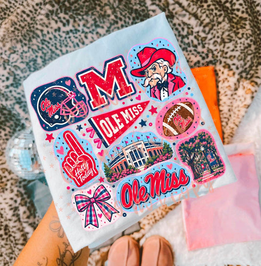 Ole Miss Doodle Collage