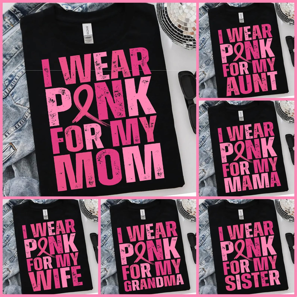 I Wear Pink For... Breast Cancer Awareness (Youth)