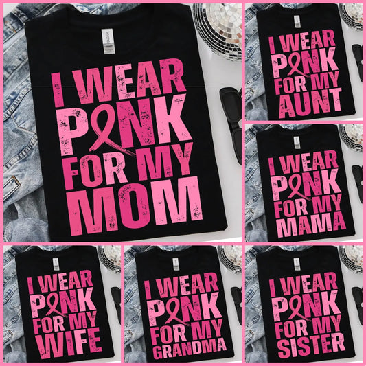 I Wear Pink For... Breast Cancer Awareness (Youth)