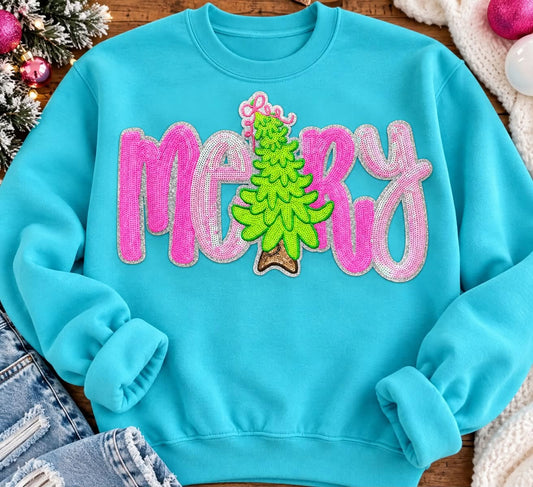 Me🎄ry Sequin Patch