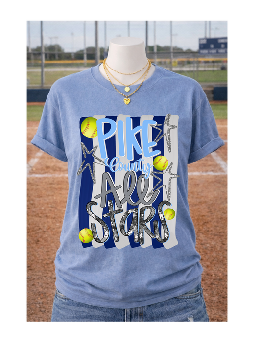 Pike County Allstars Softball (Front Only)