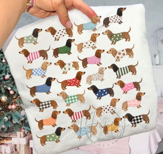 Weenie Dog Collage