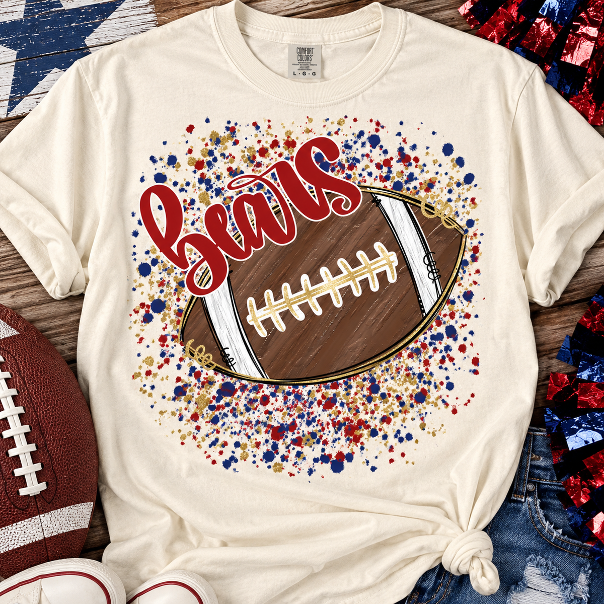 Bears Football Splatter