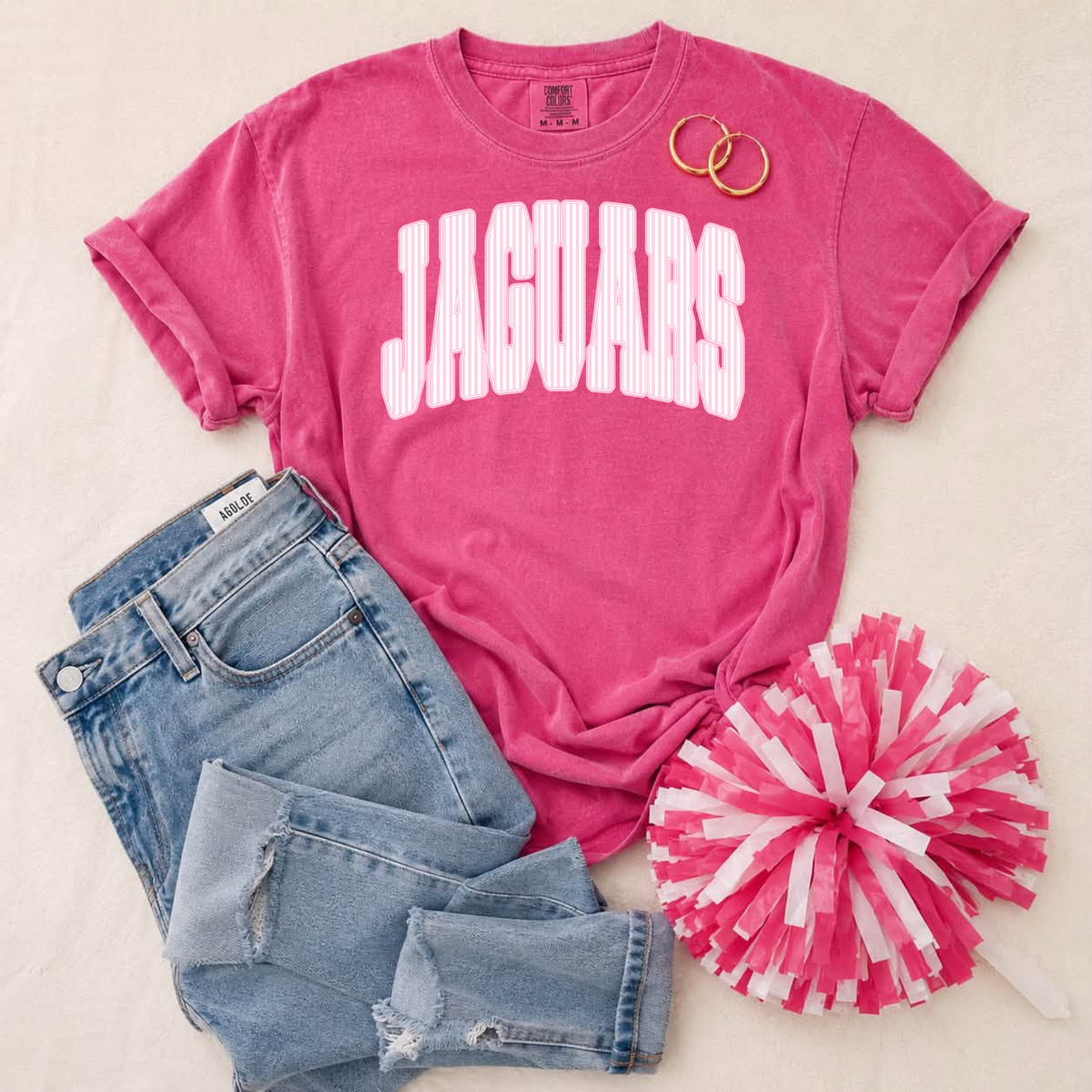 Jaguars Pink Seersucker