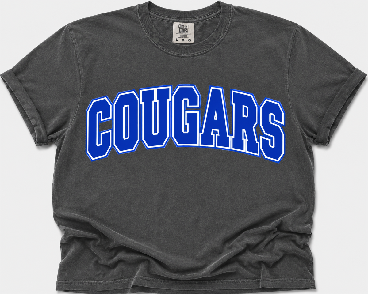 Cougars Arched Mascot