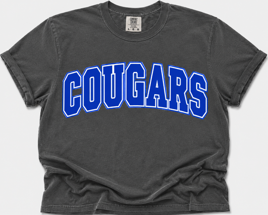 Cougars Arched Mascot