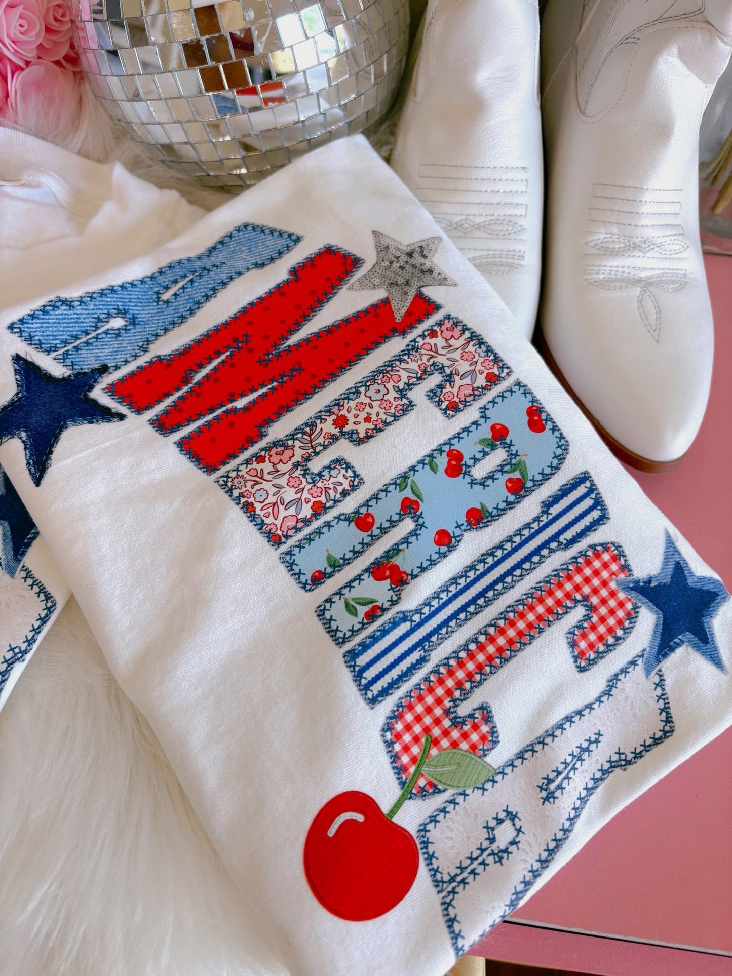 America Faux Appliqué