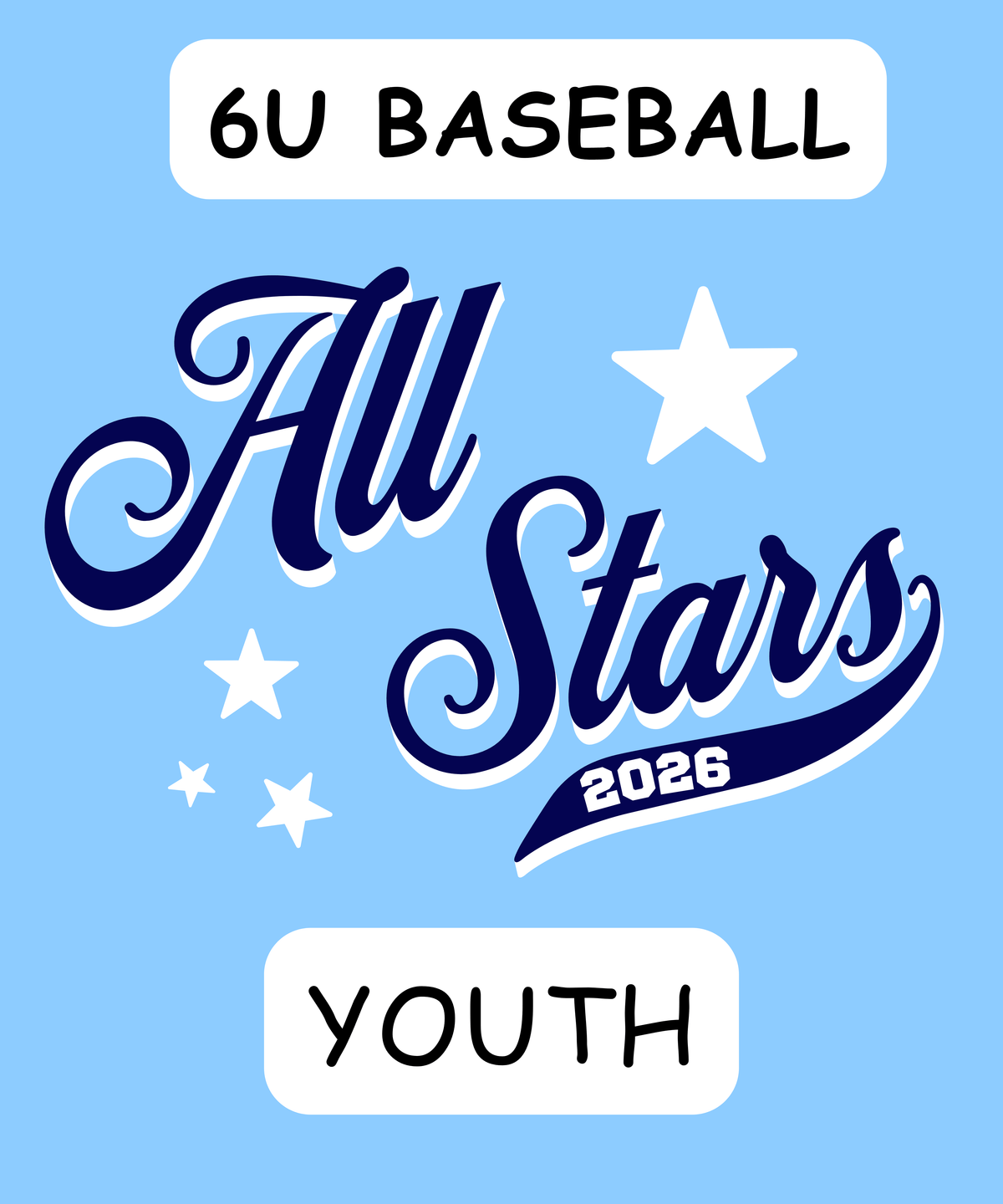 Pike County Allstars Baseball 6U Front/Back (Youth)