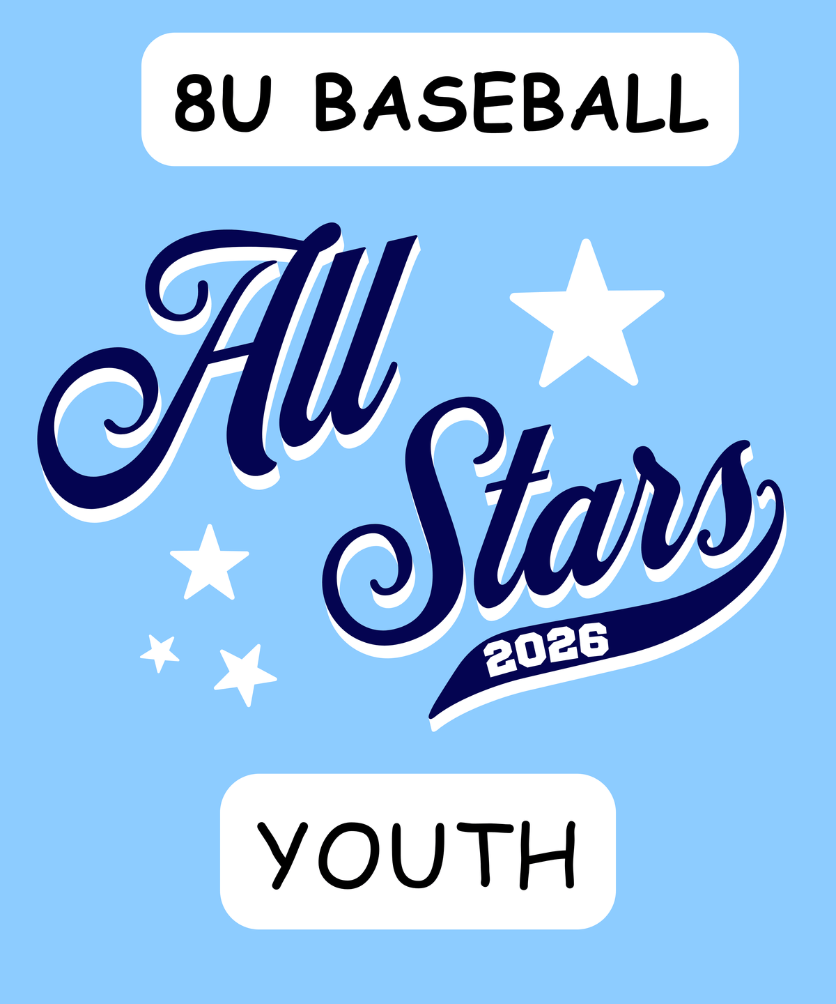 Pike County Allstars Baseball 8U Front/Back (Youth)