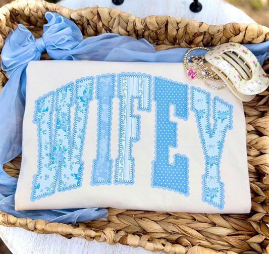 Wifey Blue Floral