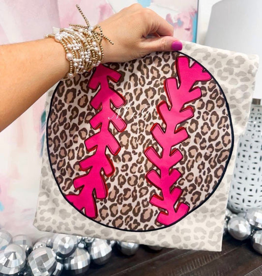 Leopard Print Baseball/Softball