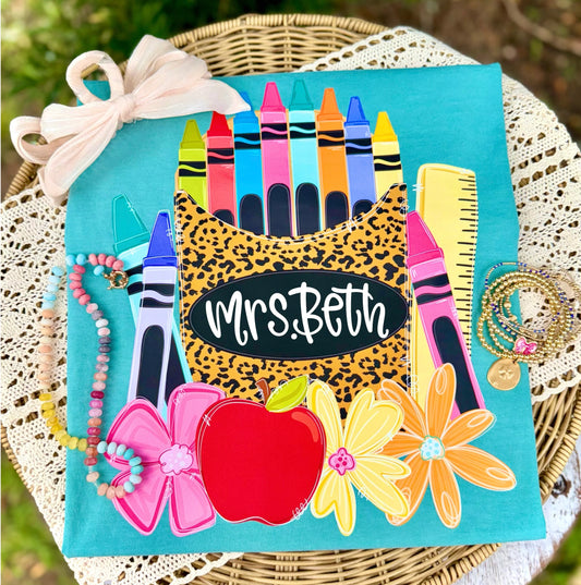 Leopard Crayon Box