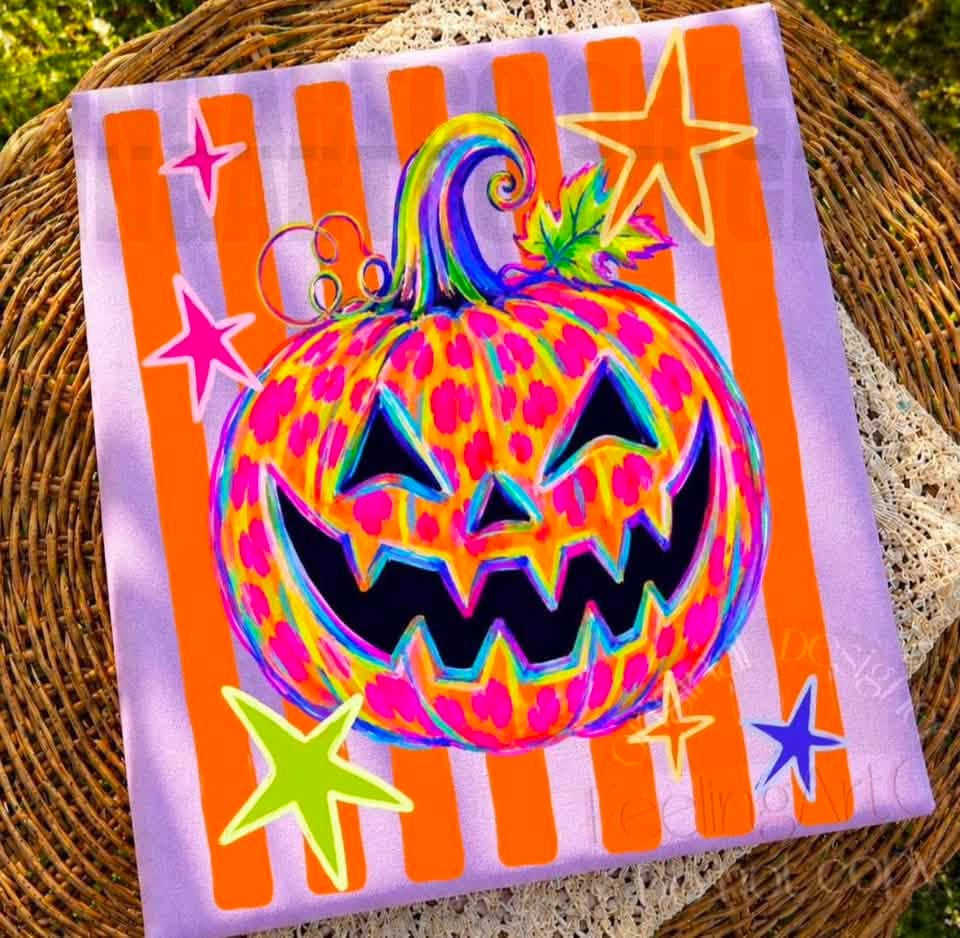 Halloween Leopard Pumpkin