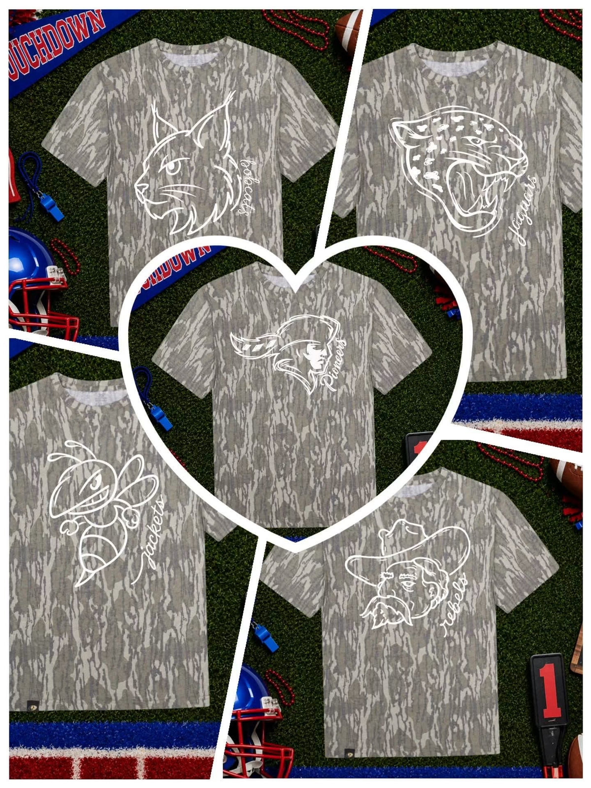 Mossy Oak Camo Simple Mascot (White)