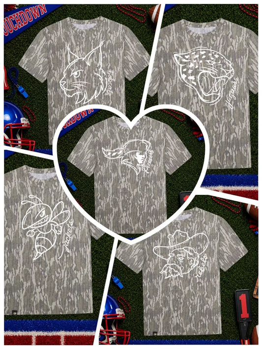 Mossy Oak Camo Simple Mascot (White)