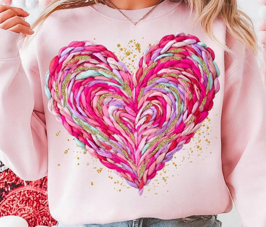 Yarn Colorful Heart